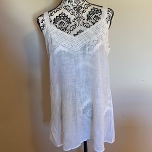 Spence Sheer Tunic Tank - Size L